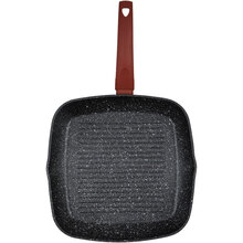 Сковорода-гриль PEPPER Cherry Lava-Stone 24x24 см Burgundy (PR-2110-24)