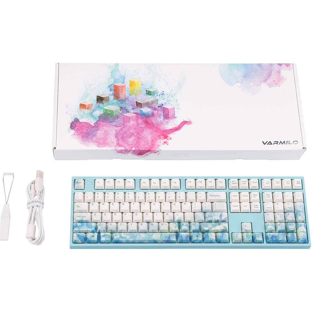 В Україні Клавіатура VARMILO MA108 Jasmine 108Key EC V2 Ivy EN/UKR White Led (MA108MA048B1A4A01A040)