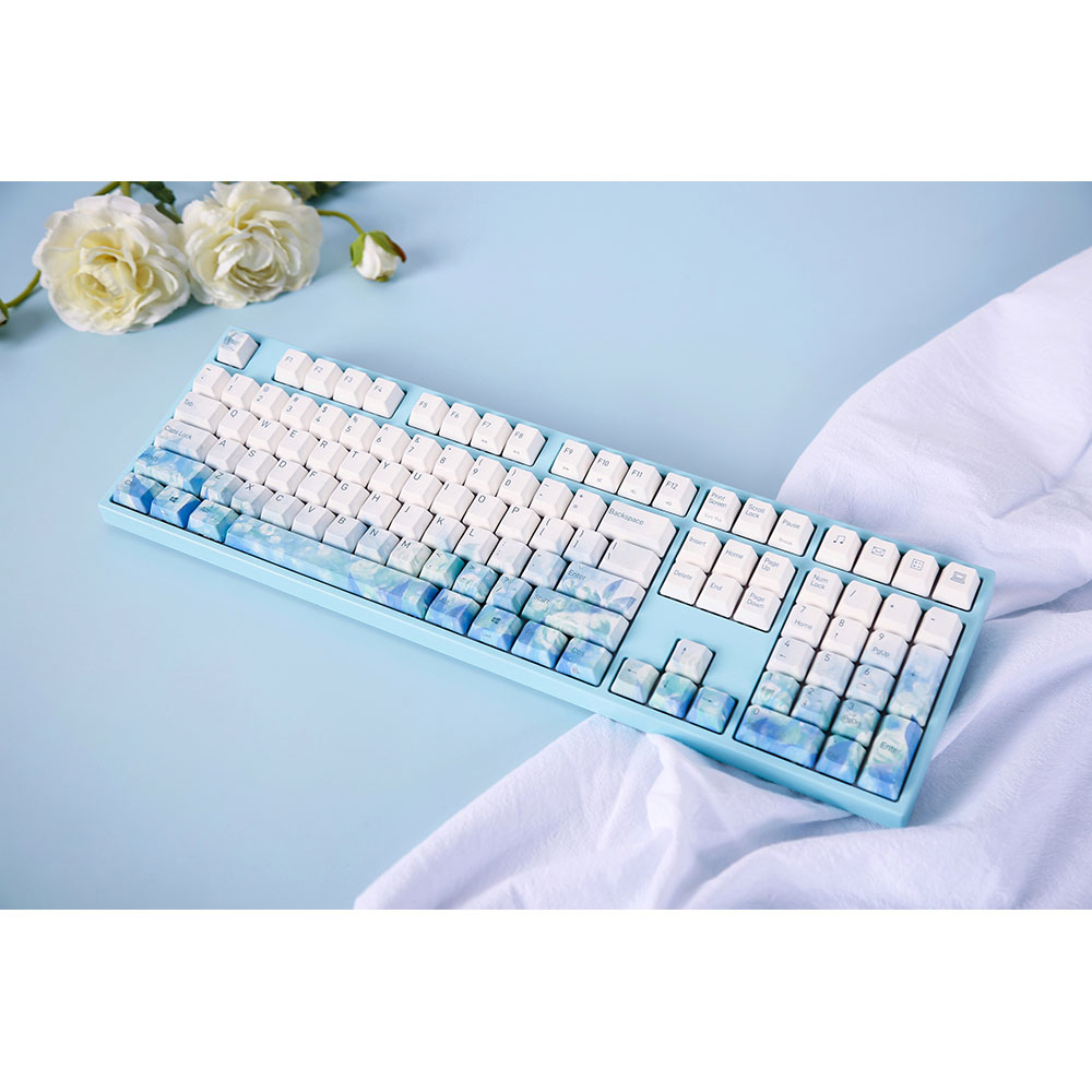 У Фокстрот Клавіатура VARMILO MA108 Jasmine 108Key EC V2 Ivy EN/UKR White Led (MA108MA048B1A4A01A040)