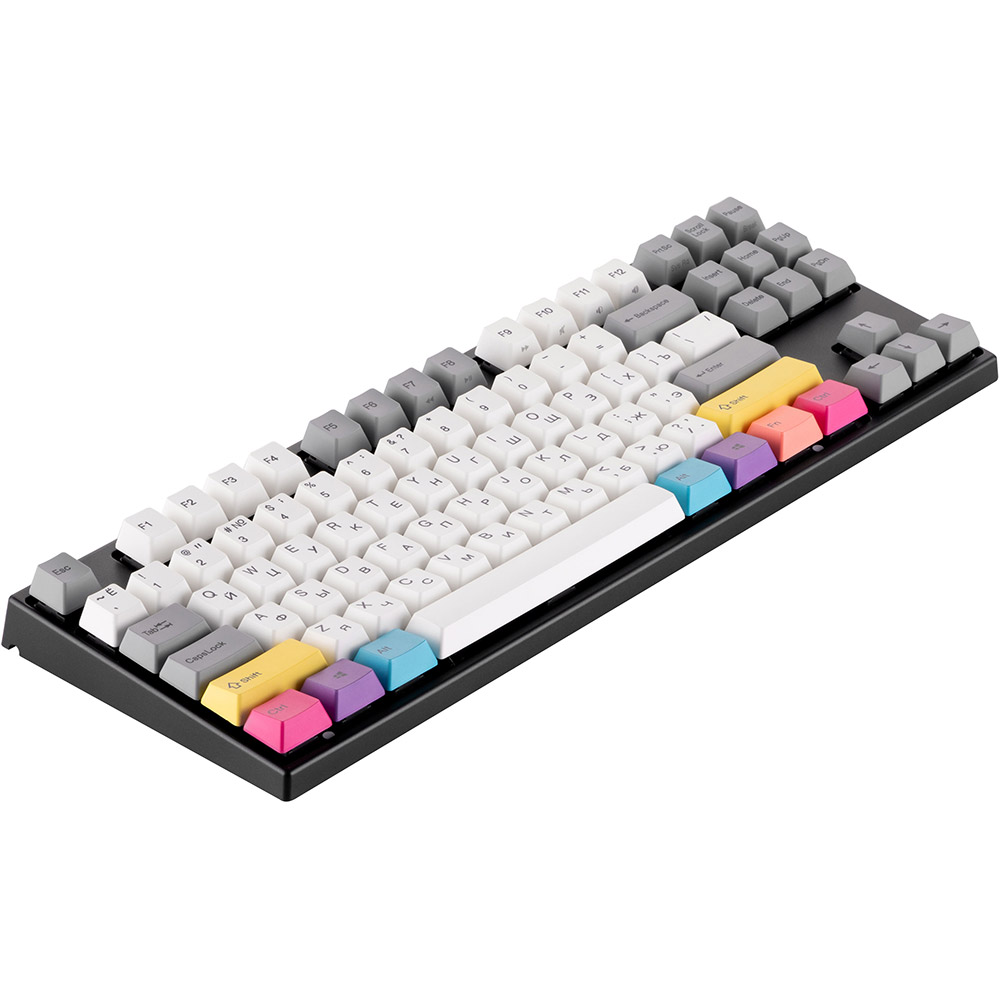 Клавіатура VARMILO VEA87 CMYK 87Key Cherry Mx Brown EN/UKR White Led (A23A024D3A3A17A007) Клас ігрова