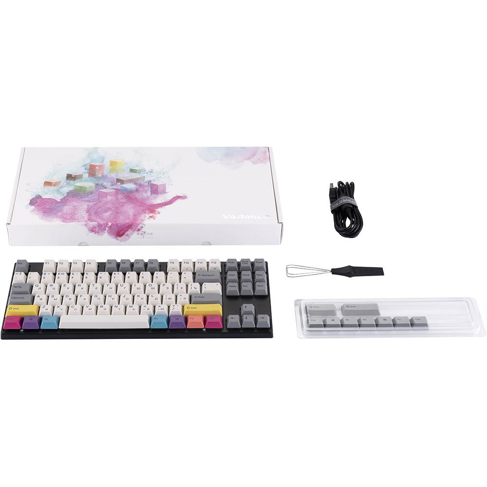 В Україні Клавіатура VARMILO VEA87 CMYK 87Key Cherry Mx Brown EN/UKR White Led (A23A024D3A3A17A007)