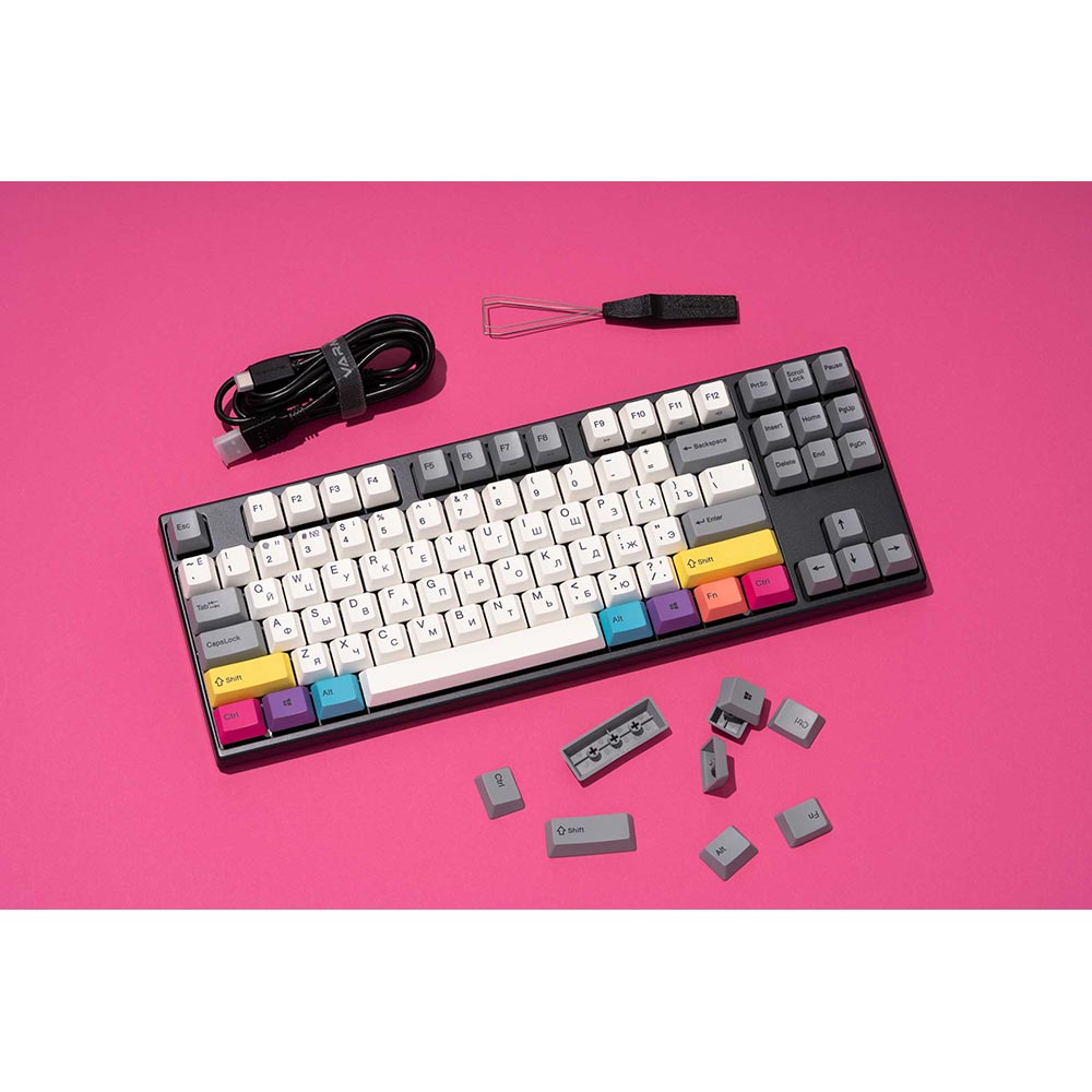 У Фокстрот Клавіатура VARMILO VEA87 CMYK 87Key Cherry Mx Brown EN/UKR White Led (A23A024D3A3A17A007)