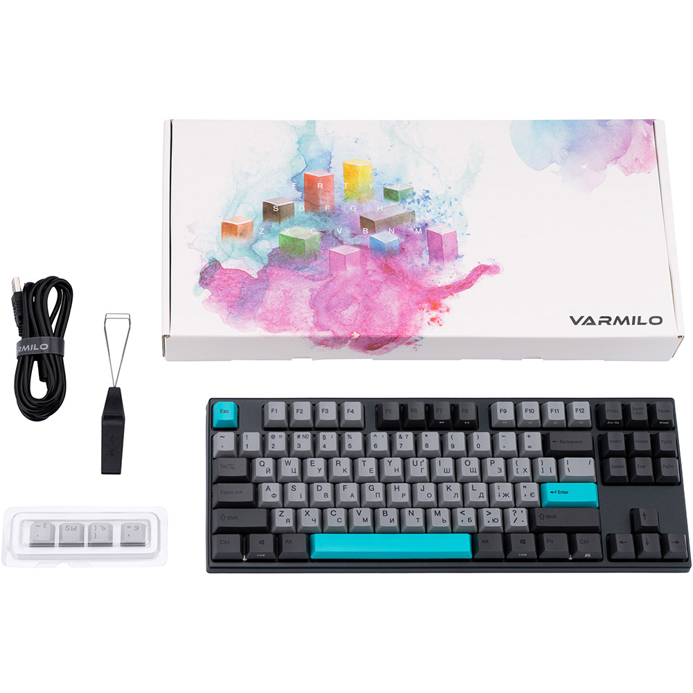 В Україні Клавіатура VARMILO VEA87 Moonlight 87Key Cherry Mx Blue EN/UKR White Led (A23A023D2A3A17A007)