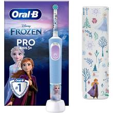 Зубная щетка Oral-b Braun Pro Kids D103.413.2KX «Ледяное сердце» + Футляр (8006540773338)