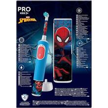 Зубна щітка Oral-b Braun Pro Kids D103.413.2KX «Людина-павук» + футляр (8006540773567)