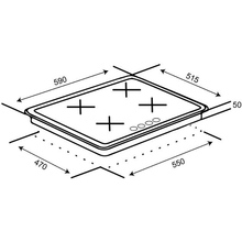 Варочная поверхность VENTOLUX HG640-MA3 S (AN)