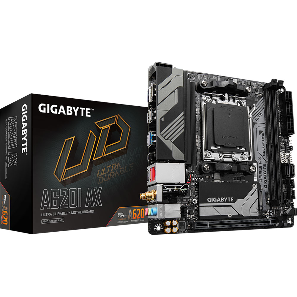 Материнська плата GIGABYTE A620I AX Чіпсет AMD A620