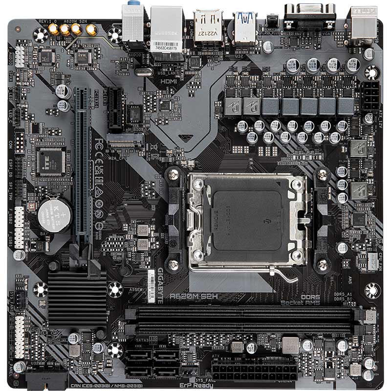 Материнская плата GIGABYTE A620M S2H Частота работы памяти 6400(OC) / 6200(OC) / 6000(OC) / 5600(OC) / 5200 / 4800 / 4400