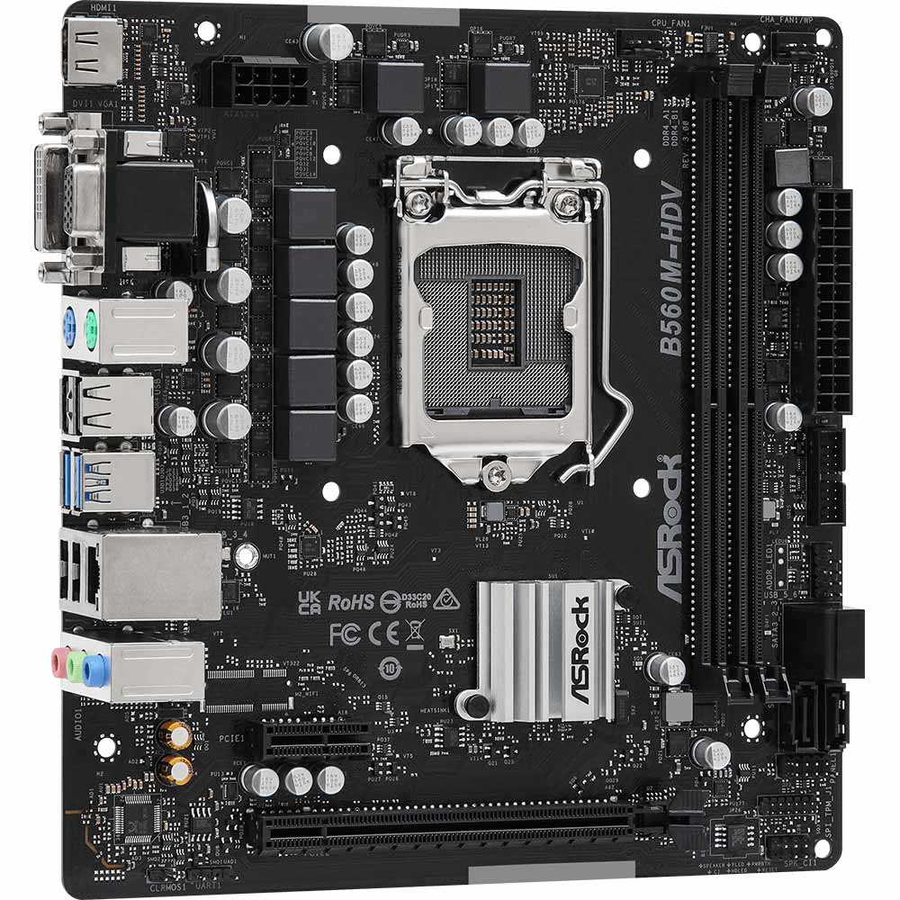 Материнская плата ASROCK B560M-HDV R3.0 Назначение для настольного компьютера
