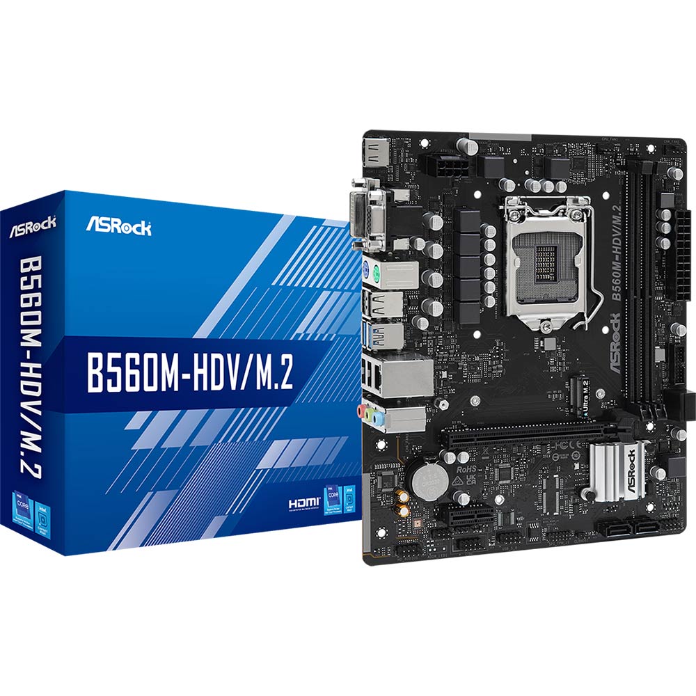 Материнская плата ASROCK B560M-HDV/M.2 Чипсет Intel B560