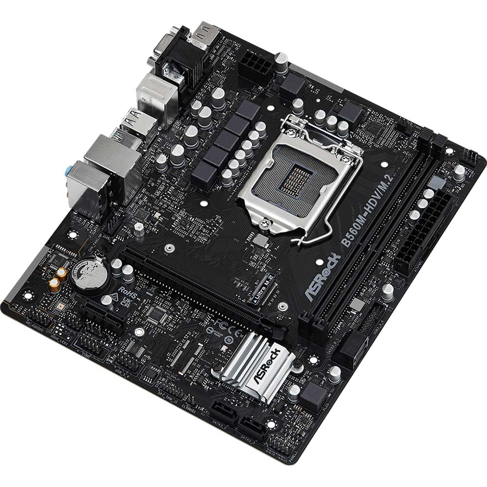 Материнская плата ASROCK B560M-HDV/M.2 Поддерживаемые процессоры 11th/10th Gen Intel Core Processors