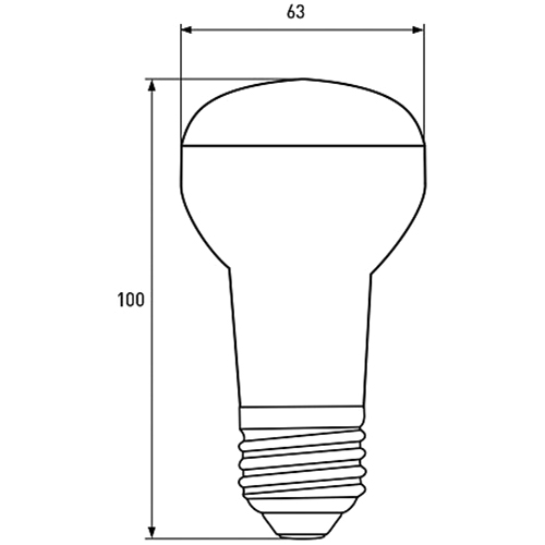 Світлодіодна лампа EUROLAMP R63-9W-E27-4000K 2 шт (LED-R63-09274(P)(2)) Тип цоколя (патрона) E27