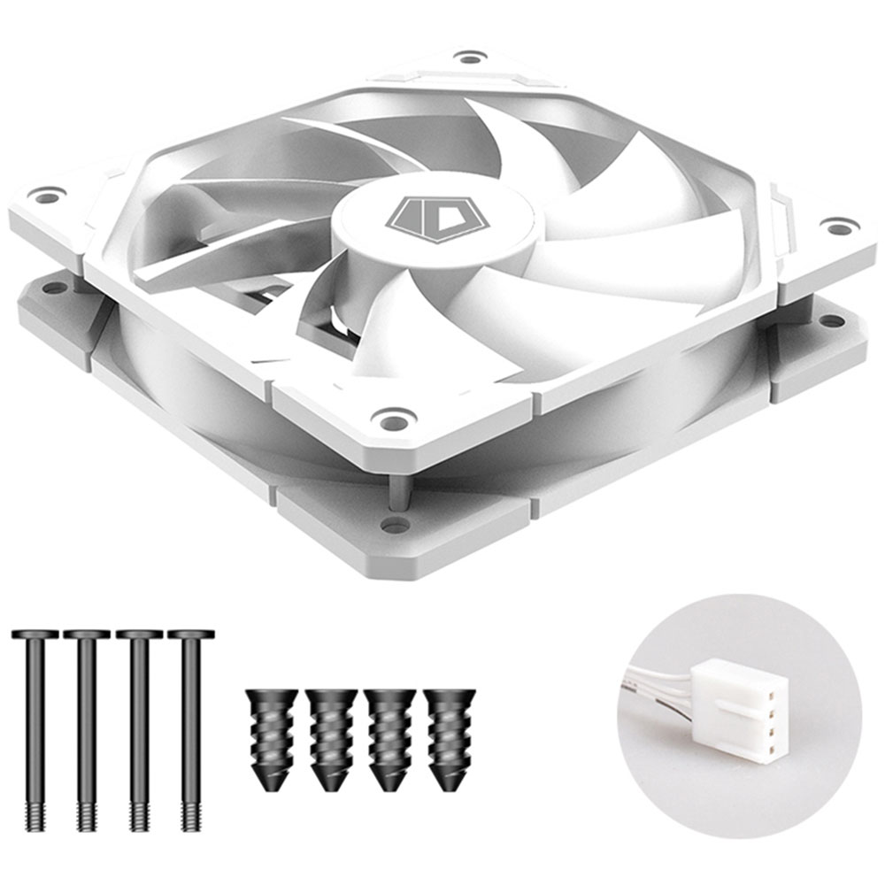 Кулер корпусный ID-COOLING TF-12025-White Диаметр вентилятора, мм 120