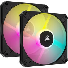 Набір кулерів корпусних CORSAIR iCUE AF120 RGB Slim Black Dual Fan Kit (CO-9050163-WW)