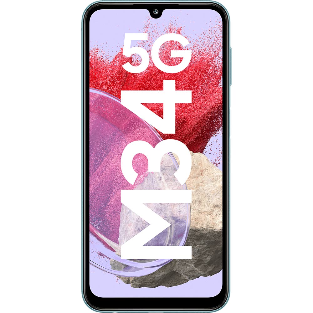 Смартфон SAMSUNG Galaxy M34 5G 8/128Gb Dual Sim Waterfall Blue (SM-M346BZBGSEK) Вбудована пам’ять, Гб 128