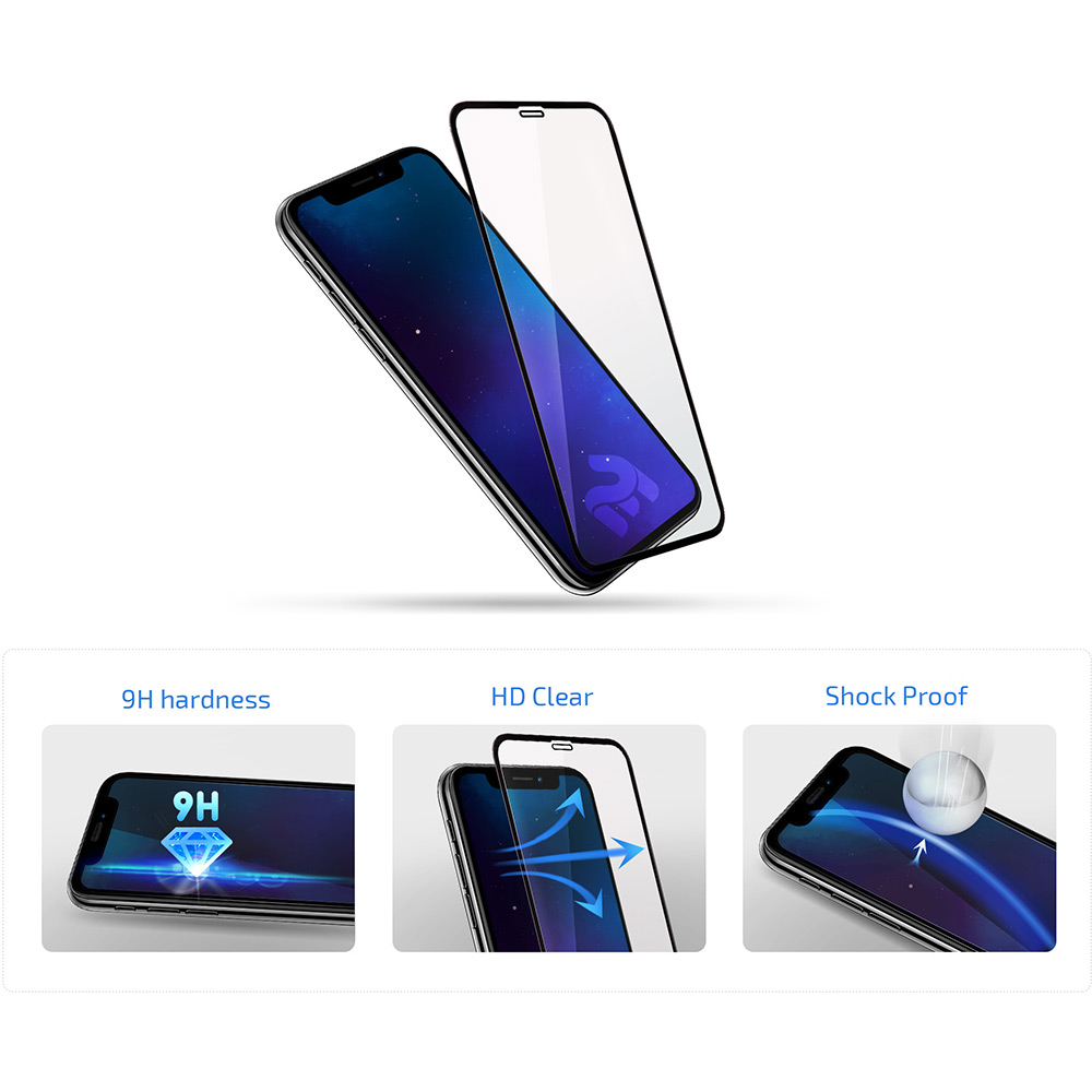 Захисне скло 2E 2.5D Full Glue Black Border для TECNO Spark 10 KI5q (2E-TC-SP10-SMFCFG-BB) Тип скло