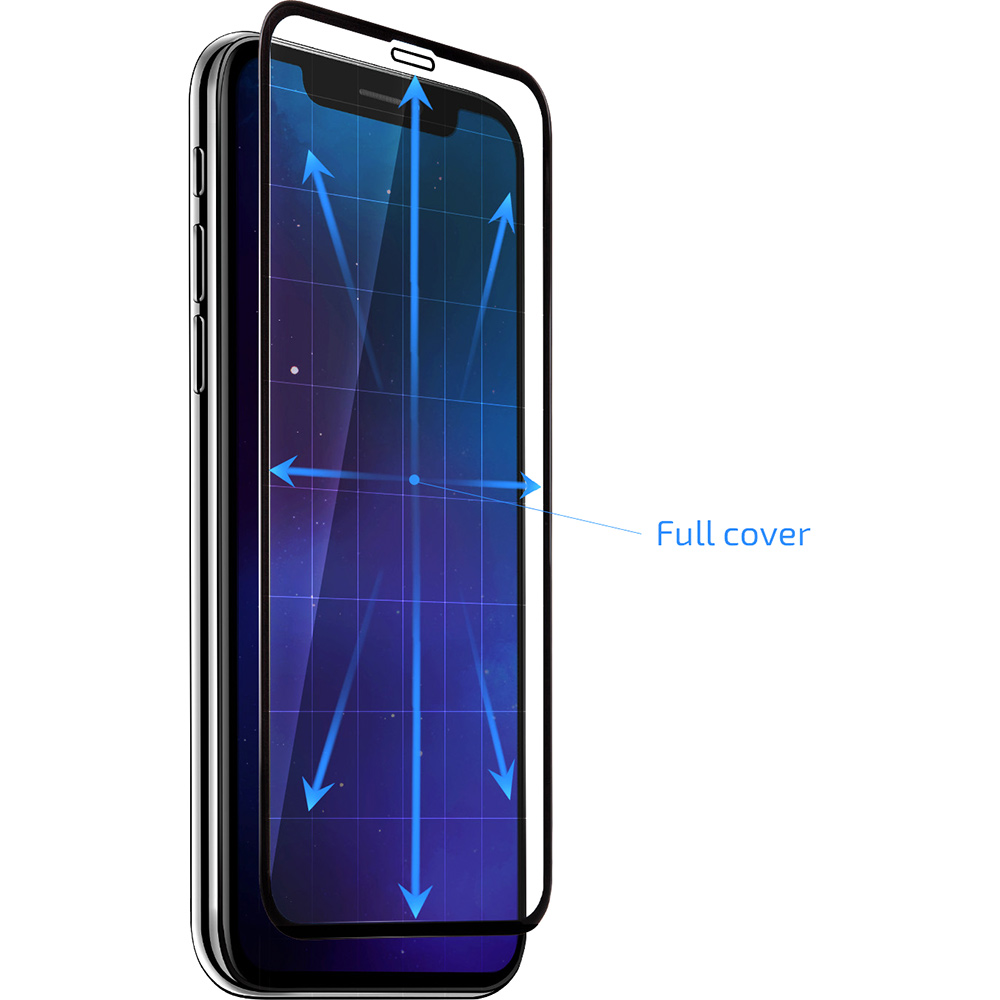 Захисне скло 2E 2.5D Full Glue Black Border для TECNO Spark 10 KI5q (2E-TC-SP10-SMFCFG-BB) Покриття глянець