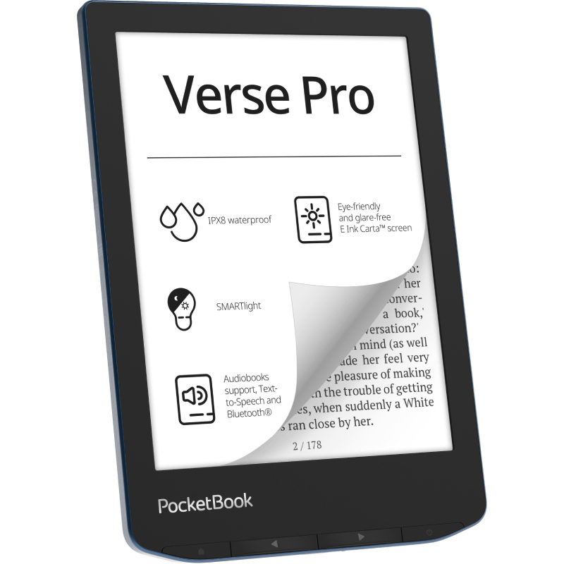 Электронная книга POCKETBOOK 634 Verse Pro Azure (PB634-A-CIS) Процессор Dual Core 2x1GHz