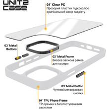 Чехол ARMORSTANDART UNIT2 для Apple iPhone 14 Pro White (ARM69945)