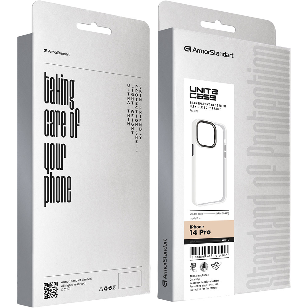 Чехол ARMORSTANDART UNIT2 для Apple iPhone 14 Pro White (ARM69945) Тип чехол-накладка