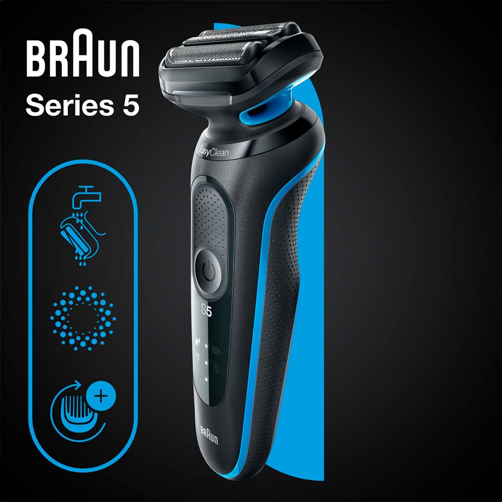 Фото Електробритва Braun Series 5 51-B1000s BLACK/BLUE