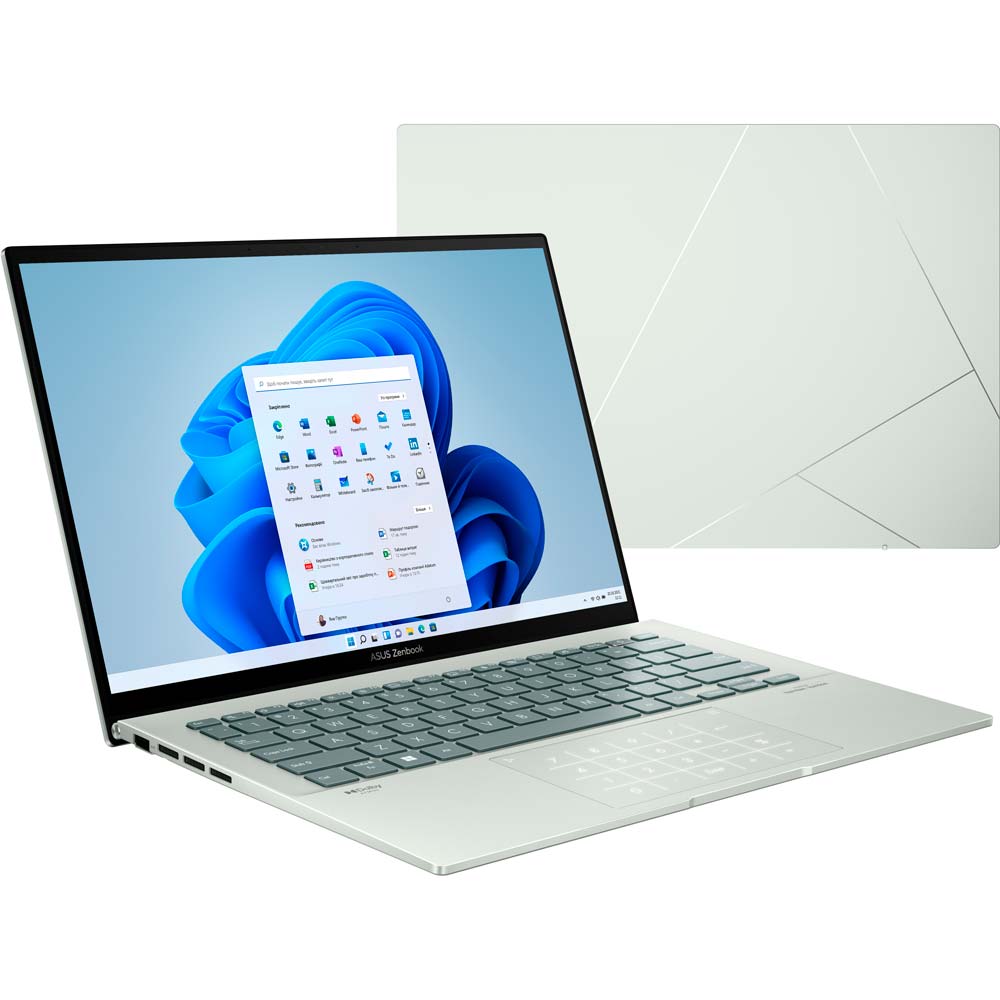 Фото Ноутбук ASUS Zenbook 14 UX3402ZA-KP416W Aqua Celadon (90NB0WC2-M00W10)