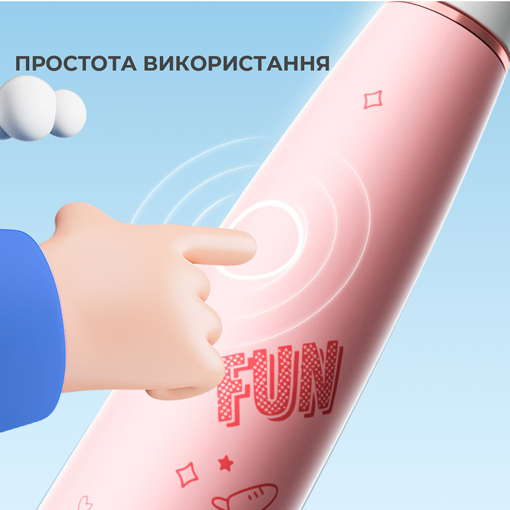 Покупка Електрична зубна щітка OCLEAN Kids Electric Toothbrush Pink (6970810552409)