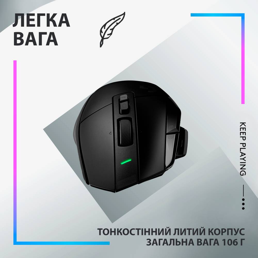 Фото Миша LOGITECH G502 X PLUS Black (910-006162)