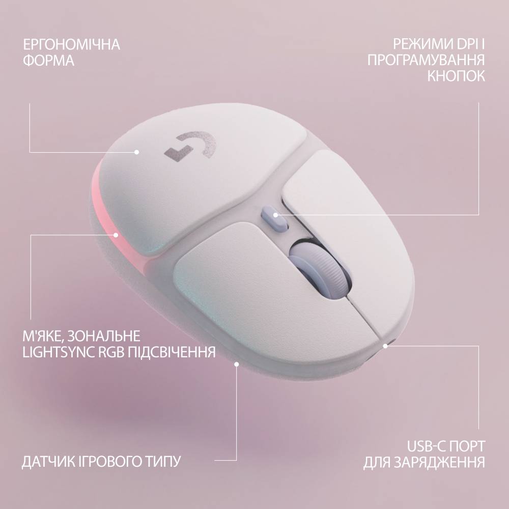 Фото Мышь LOGITECH G705 White (910-006367)