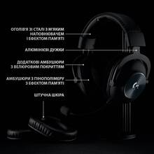 Гарнитура Logitech G PRO X Wireless LIGHTSPEED Black (L981-000907)