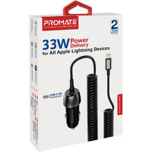 Автомобільний зарядний пристрій PROMATE PowerDrive-33PDI Black (powerdrive-33pdi.black)