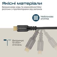 Кабель PROMATE USB-C-USB-C 2 м (powerbolt240-2m.black)