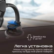 Автотримач Promate DashMount Black (dashmount.black)