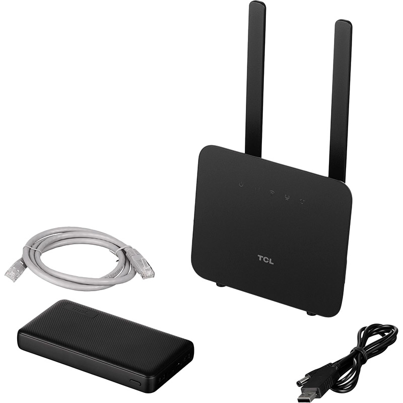 Зовнішній вигляд Wi-Fi роутер TCL LINKHUB 4G LTE Wi-Fi (HH42CV2) + Powerbank 15000мАч + USB кабель 5V-12V