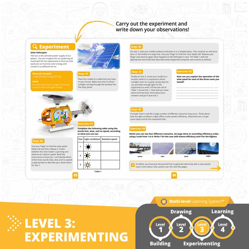 Внешний вид Конструктор Engino Stem: Как работает солнечная энергия (STL20-EN)