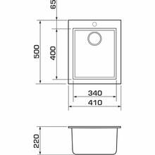 Мойка GRANADO CADIZ 410 х 500 мм Terra (gr2303)