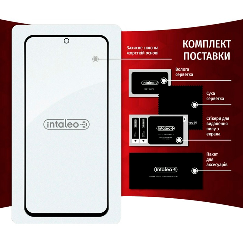 Фото Защитное стекло INTALEO для Samsung Galaxy A54 5G Full Glue Black (1283126559891)