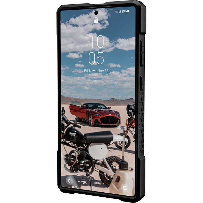 Зовнішній вигляд Чохол UAG Monarch Pro для Samsung Galaxy S23 Ultra Kevlar Black (214140113940)