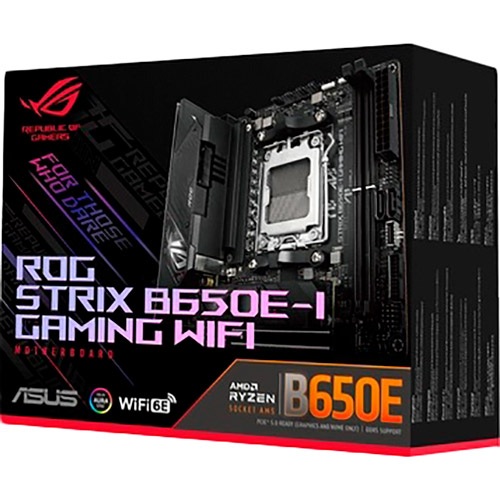 Фото Материнська плата ASUS ROG STRIX B650E-I GAMING WIFI (90MB1BI0-M0EAY0)