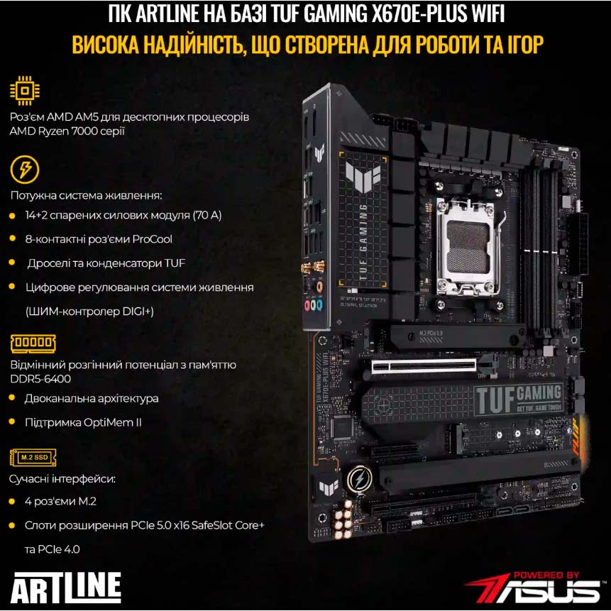 Зовнішній вигляд Комп'ютер ARTLINE Overlord GT502v01