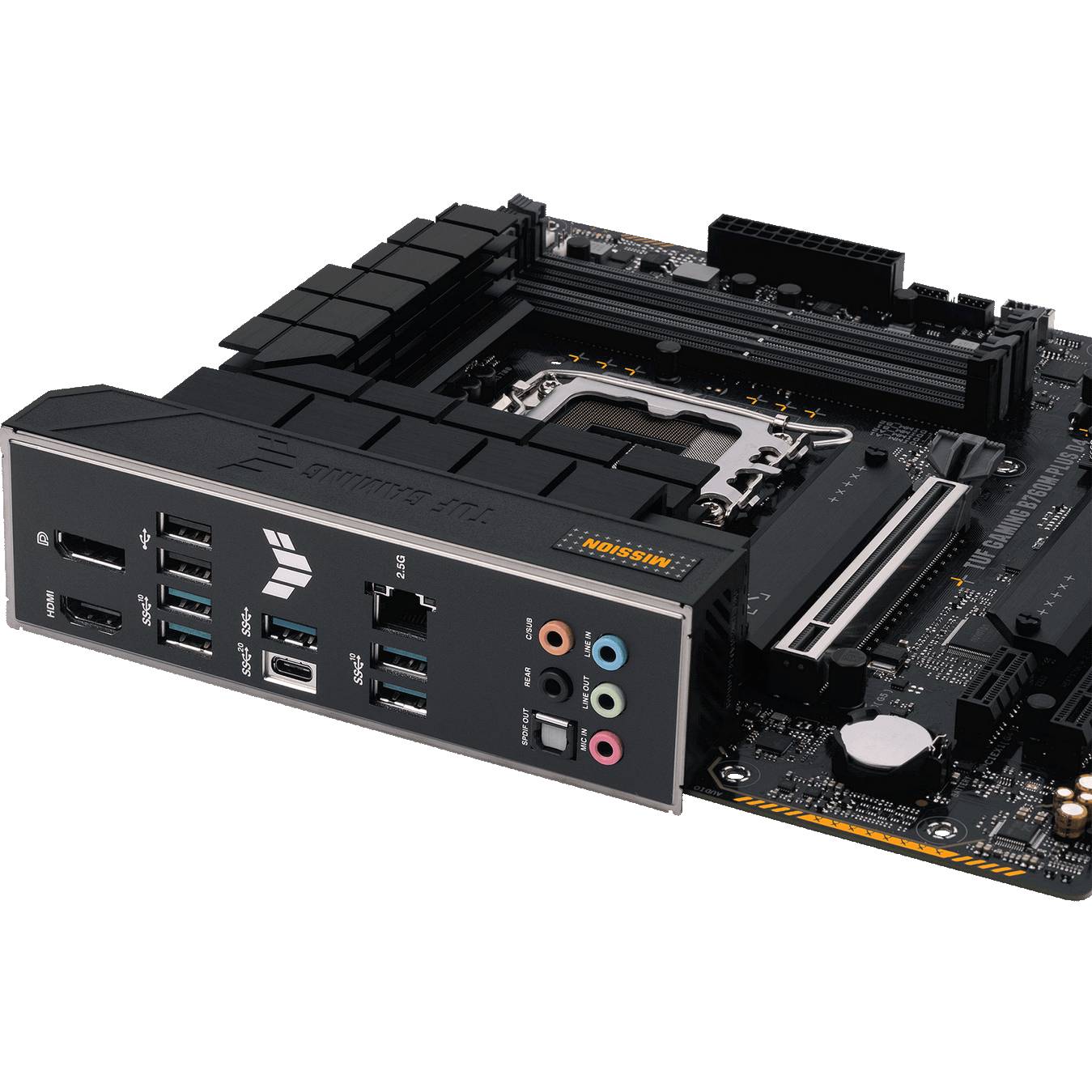 Внешний вид Материнская плата ASUS TUF GAMING B760M-PLUS D4