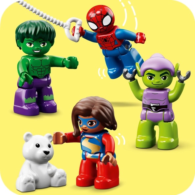 Замовити Конструктор LEGO DUPLO Super Heroes Людина-павук та його друзі: пригоди на ярмарку 41 деталь (10963)