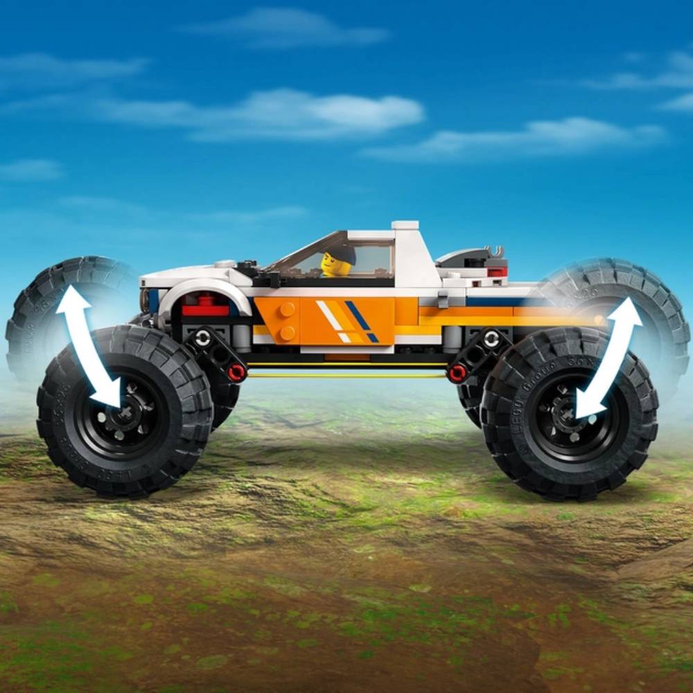 Конструктор LEGO City Пригоди на позашляховику 4x4 (60387) Кріплення блок