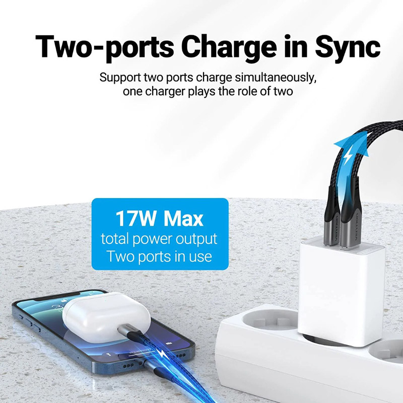 Зарядний пристрій VENTION USB Type C + QC4.0 (18-20W) White (FBBW0-EU-1) Вихідний роз'єм USB Type-C