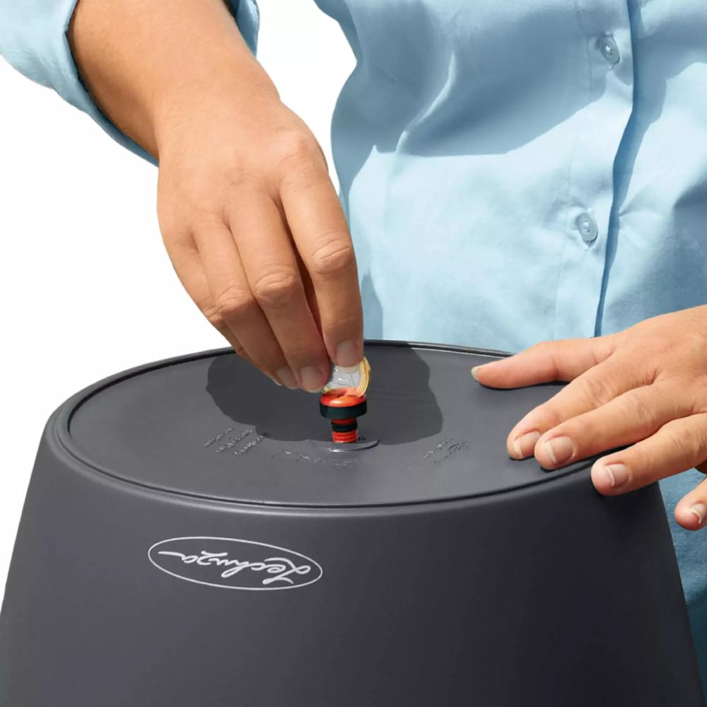 Кашпо LECHUZA CLASSICO Color 18 Серый (13263) Размеры 19 х 17