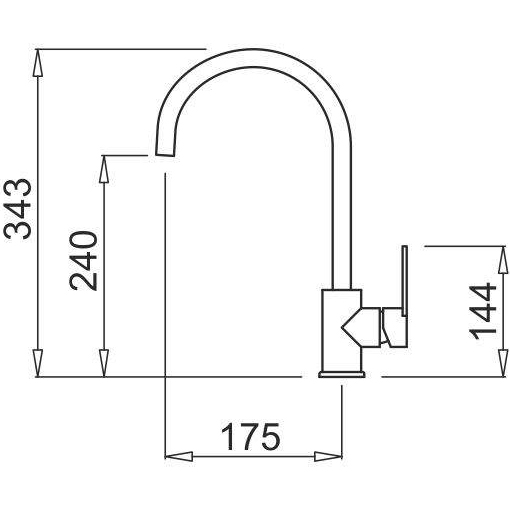 Фото Змішувач INTERLINE Tango new Gray (2468101086598)