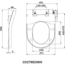 Сидіння для унітазу AM.PM Clean Care (CCC7853WH)