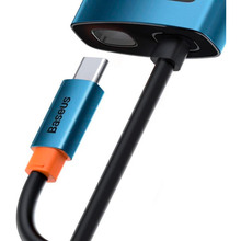 Док-станция BASEUS Metal Gleam Series 6in1 Blue