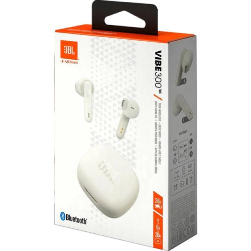 Внешний вид Гарнитура JBL VIBE 300TWS White (JBLV300TWSWHTEU)