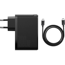 Сетевое зарядное устройство BASEUS CCGAN2P-L01 100W GaN Black (CCGAN2P-L01)